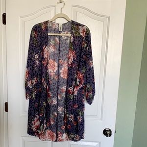 Purple caftan duster 2XL